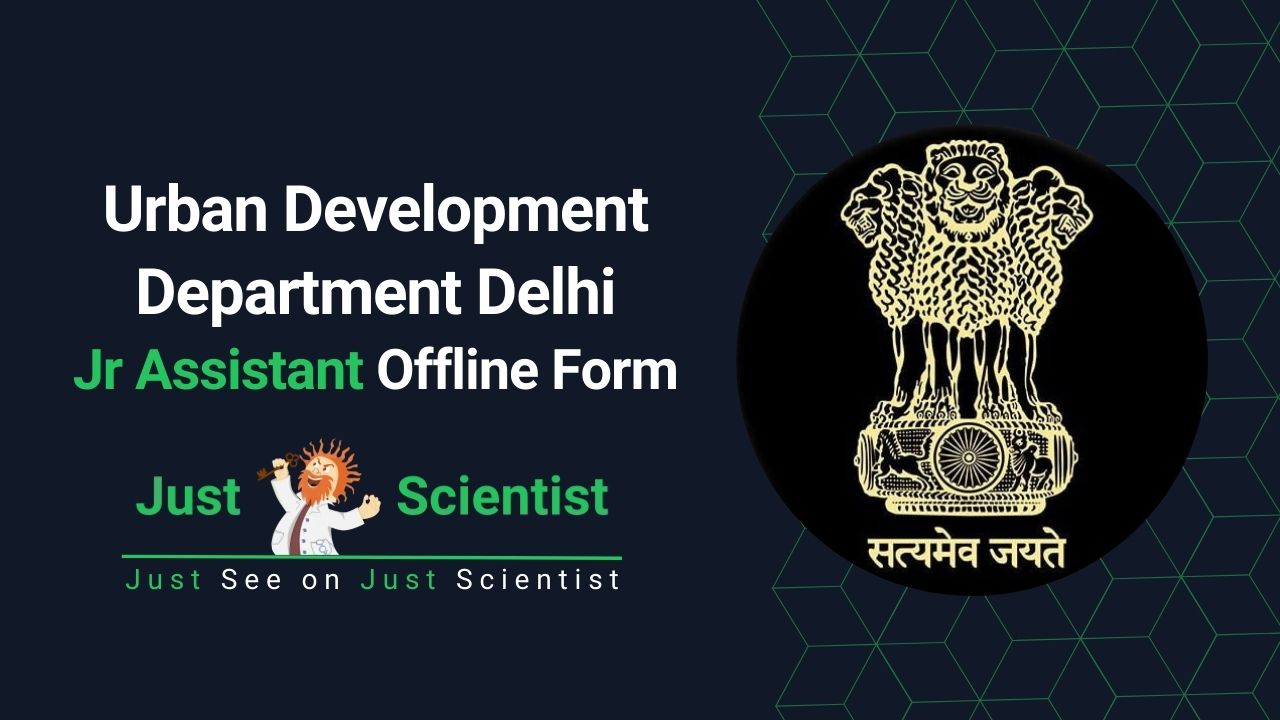 Urban Development Department Delhi Jr Assistant Offline Form