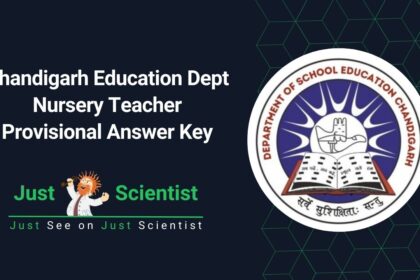 Chandigarh Education Dept Nursery Teacher Provisional Answer Key