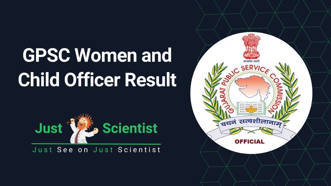 GPSC Women and Child Officer Result