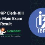 IBPS CRP Clerk-XIII Online Main Exam Result