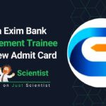 India Exim Bank Management Trainee Interview Admit Card