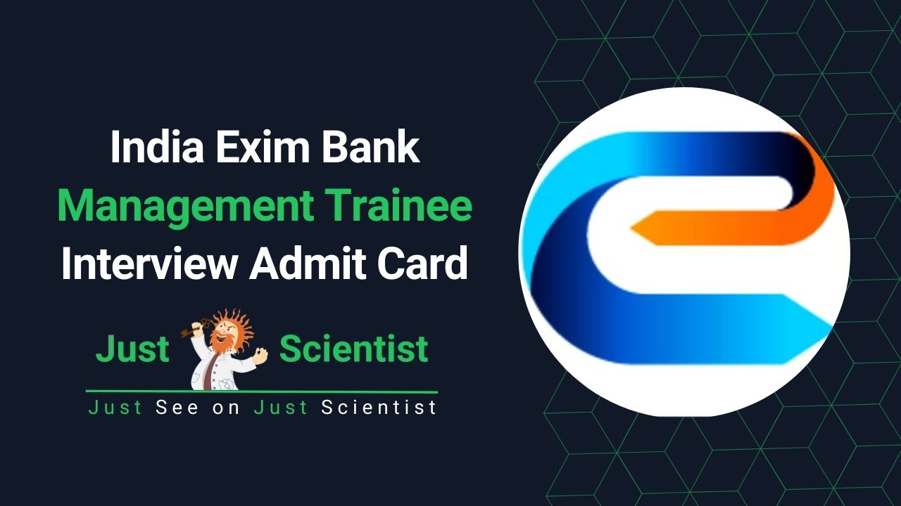 India Exim Bank Management Trainee Interview Admit Card