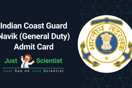 Indian Coast Guard Navik (General Duty) Admit card
