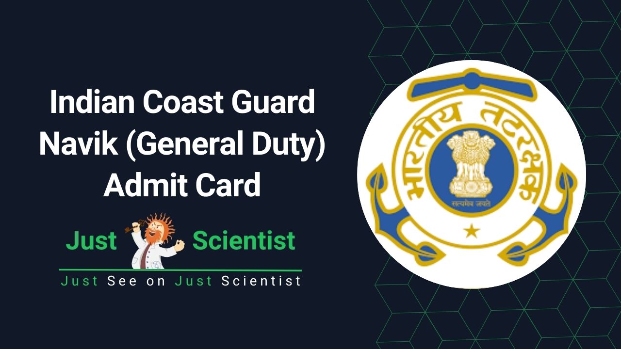 Indian Coast Guard Navik (General Duty) Admit card