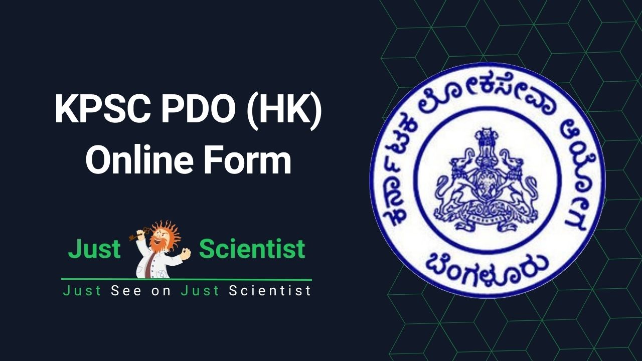 KPSC PDO (HK) Online Form
