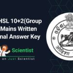 OSSC CHSL 10+2(Group B & C) Mains Written Exam Final Answer Key