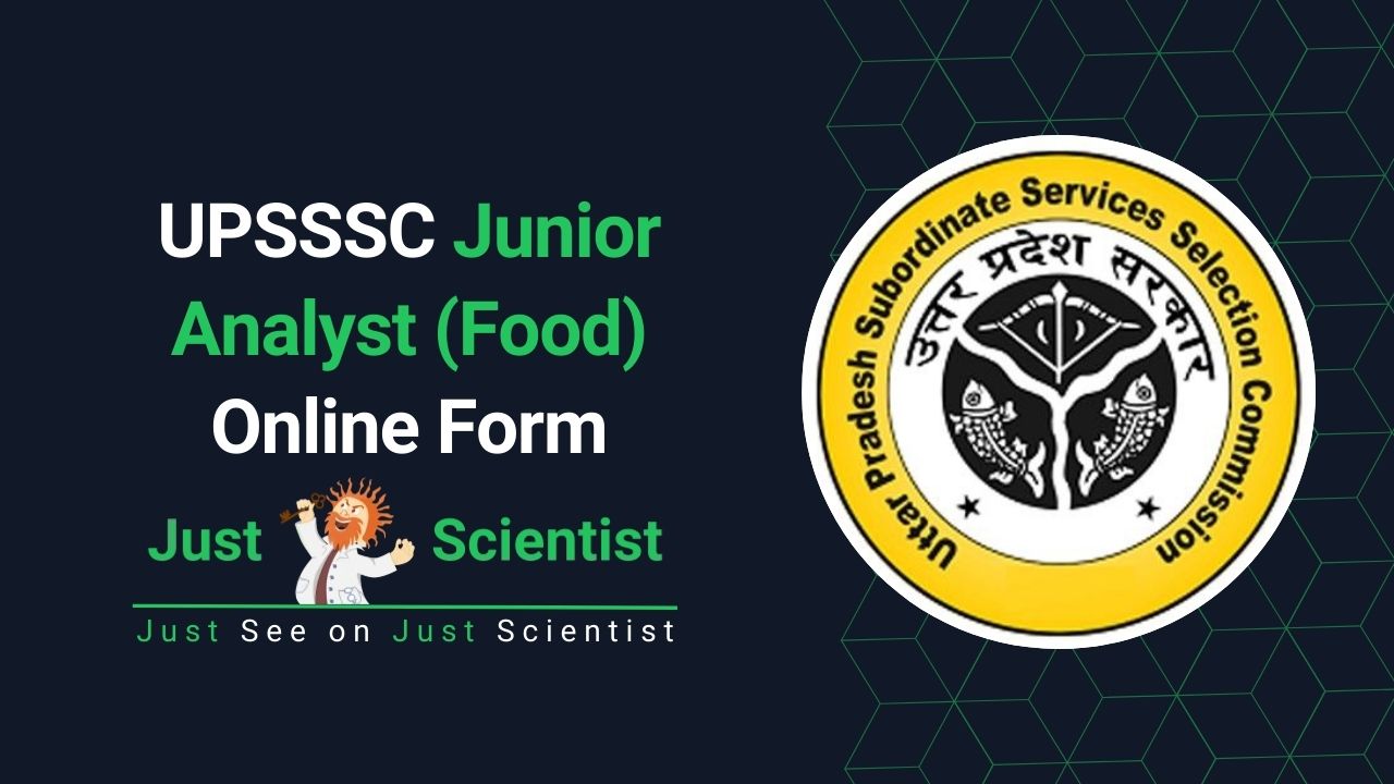 UPSSSC Junior Analyst (Food) Online Form
